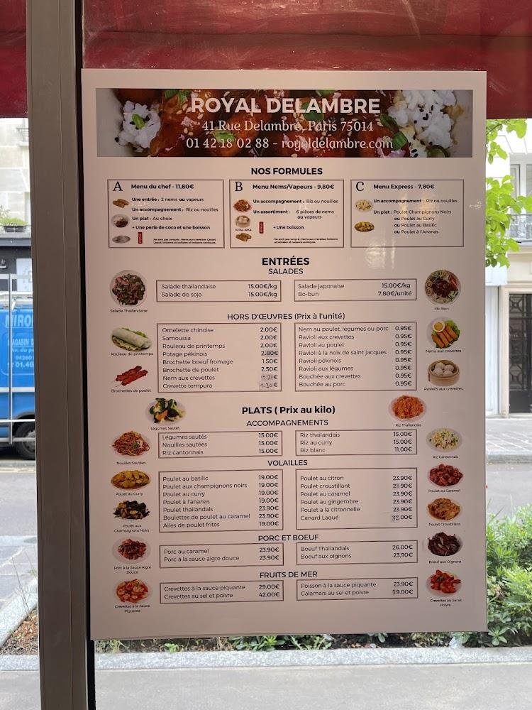Royal Delambre - Menu Image 1